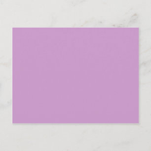 Solid Color Lavender Background Template Postcard
