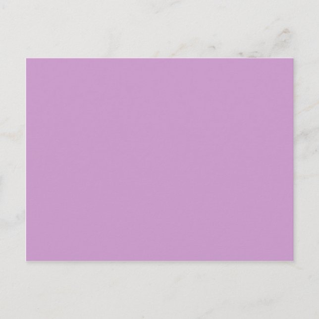 Solid Color Lavender Background Template Postcard (Front)