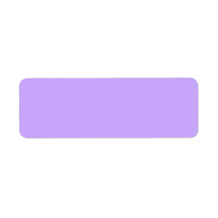 Solid Color Lavender Blank Label