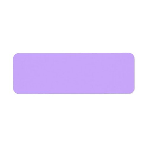 Solid Color Lavender Blank Label