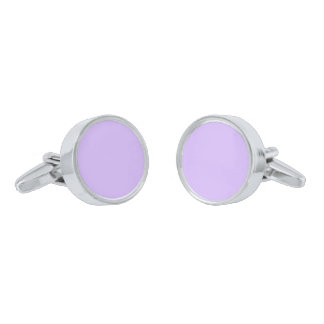 Solid color lavender purple cufflinks