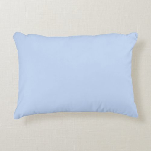 Solid color light baby blue accent pillow