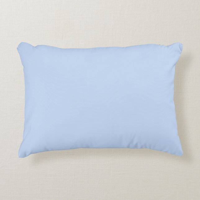 Solid color light baby blue accent pillow (Front)