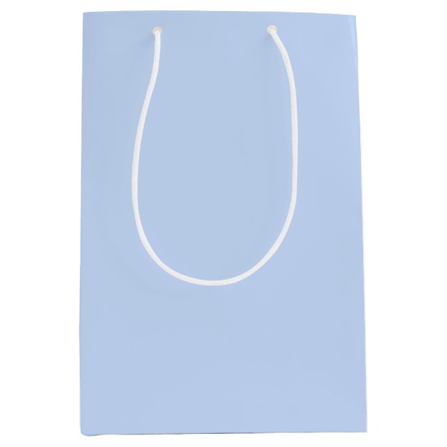 Solid color light baby blue medium gift bag (Front)