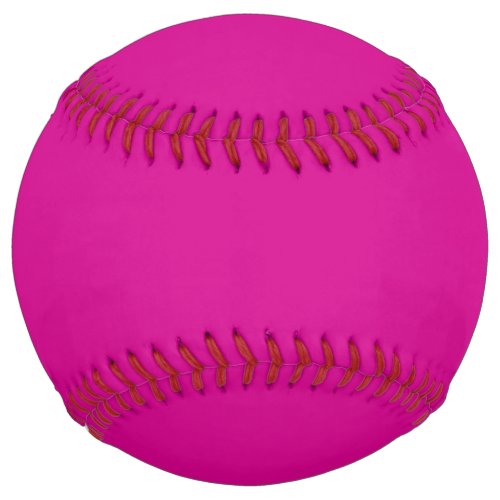 Solid color light berry pink fuchsia softball