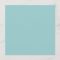Solid Color Light Blue 99CCCC Background Invite.