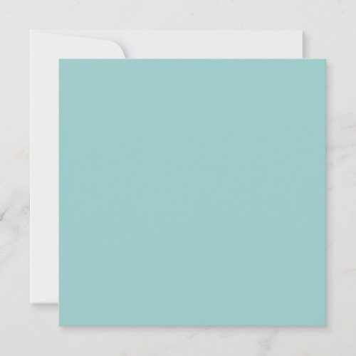 Solid Color Light Blue 99CCCC Background Invite Invitation