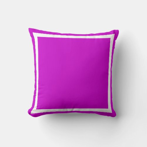 Solid color light Bright Purple pillow