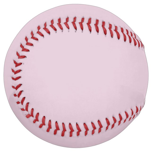 Solid color light puce pink softball