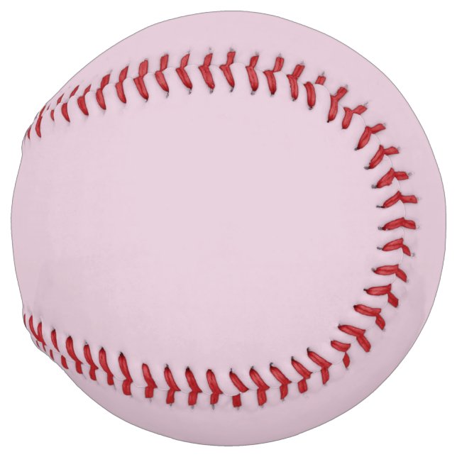 Solid color light puce pink softball