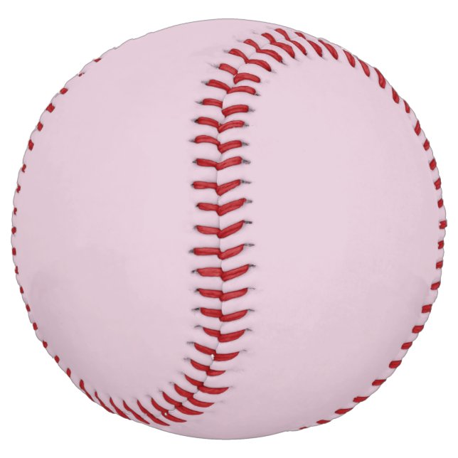 Solid color light puce pink softball