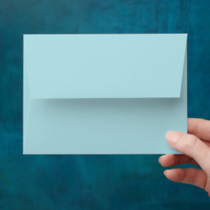 Solid Color Light Powder Blue Envelope