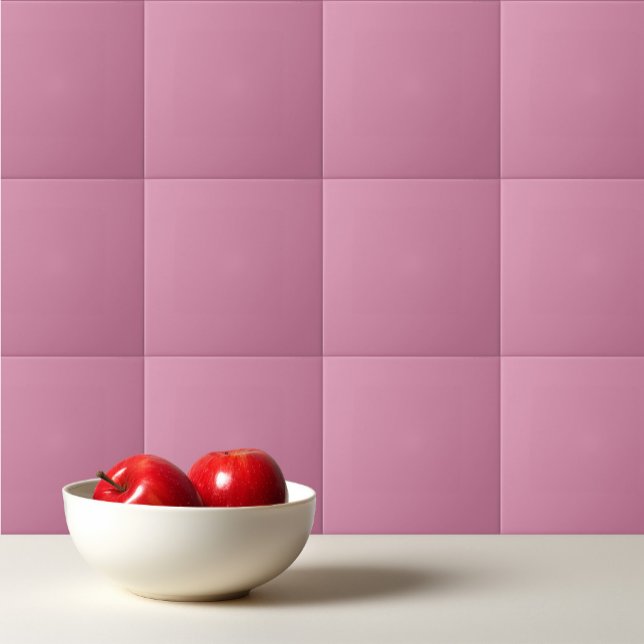 Solid color light puce pink ceramic tile (Creator Uploaded)