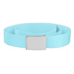 Solid color light soft aqua blue belt