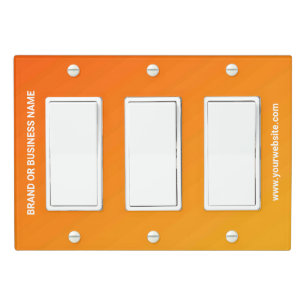 Solid Color Light Switch Cover Triple Rocker