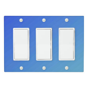 Solid Color Light Switch Cover Triple Rocker