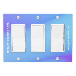 Solid Color Light Switch Cover Triple Rocker