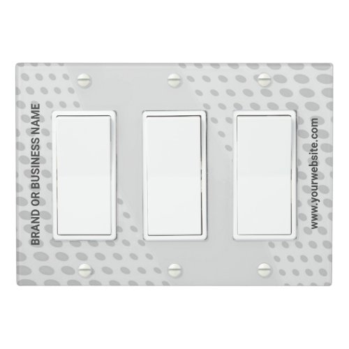 Solid Color Light Switch Cover Triple Rocker