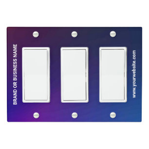 Solid Color Light Switch Cover Triple Rocker