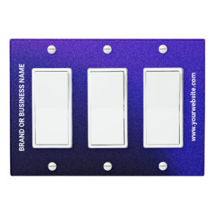 Solid Color Light Switch Cover Triple Rocker