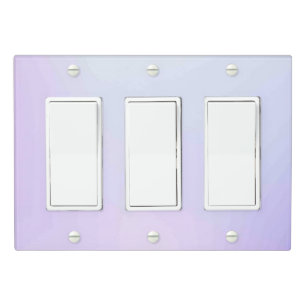 Solid Color Light Switch Cover Triple Rocker