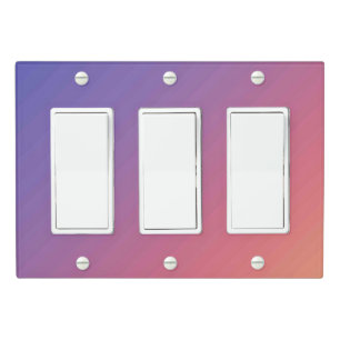 Solid Color Light Switch Cover Triple Rocker