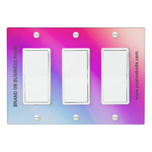 Solid Color Light Switch Cover Triple Rocker