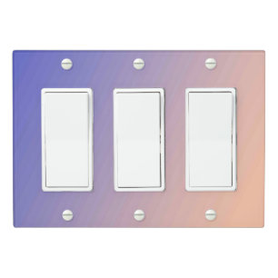 Solid Color Light Switch Cover Triple Rocker