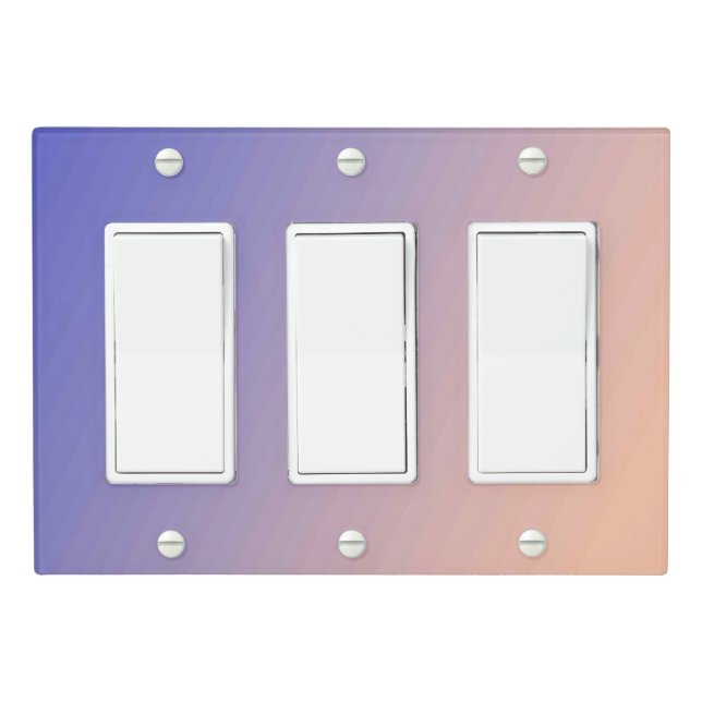 Solid Color Light Switch Cover Triple Rocker (In Situ)