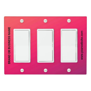 Solid Color Light Switch Cover Triple Rocker