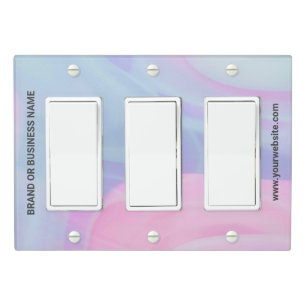 Solid Color Light Switch Cover Triple Rocker