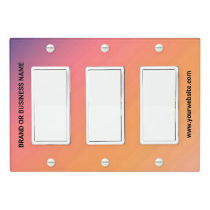 Solid Color Light Switch Cover Triple Rocker