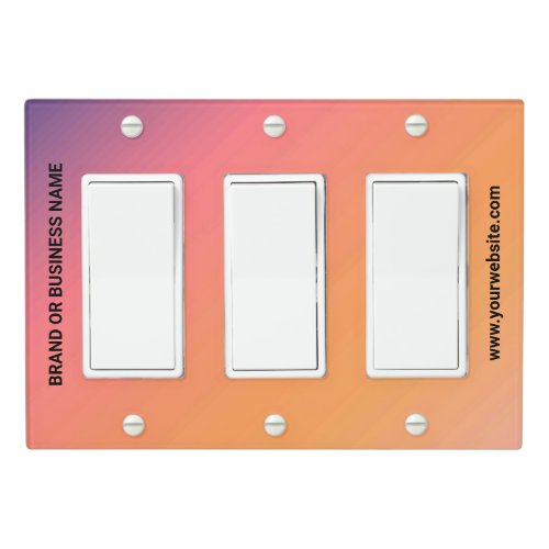 Solid Color Light Switch Cover Triple Rocker