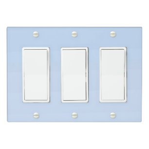 Solid Color Light Switch Cover Triple Rocker
