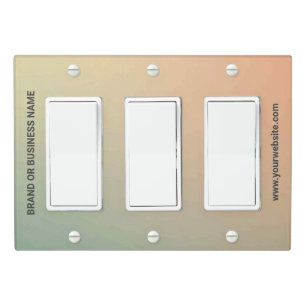 Solid Color Light Switch Cover Triple Rocker