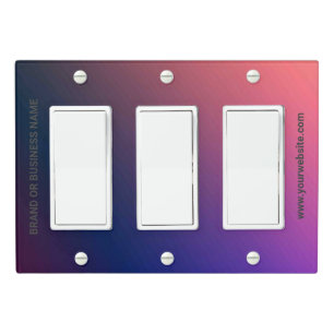 Solid Color Light Switch Cover Triple Rocker