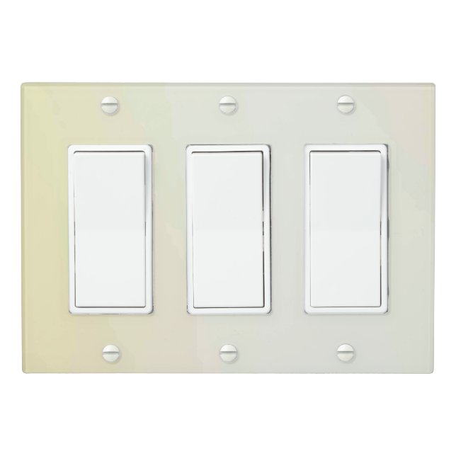 Solid Color Light Switch Cover Triple Rocker (In Situ)