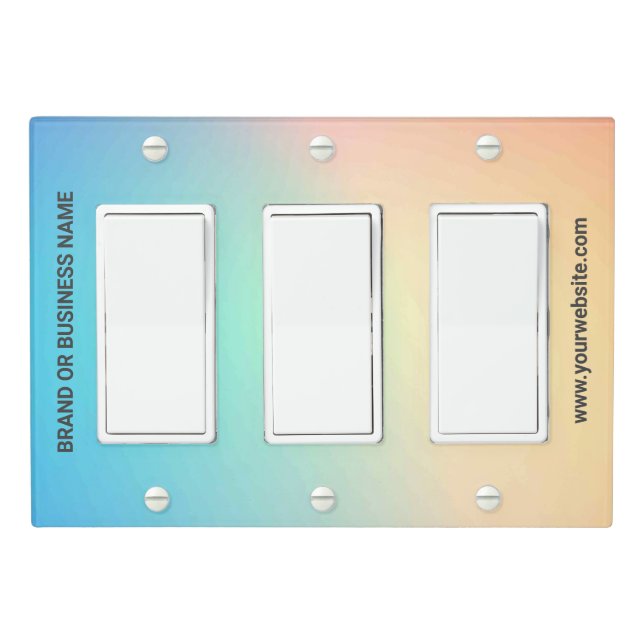 Solid Color Light Switch Cover Triple Rocker (In Situ)