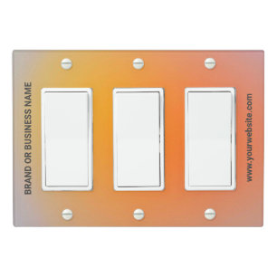 Solid Color Light Switch Cover Triple Rocker