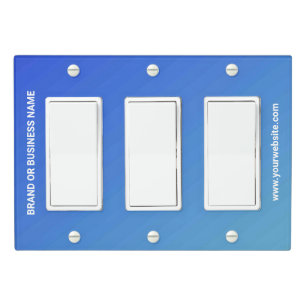 Solid Color Light Switch Cover Triple Rocker