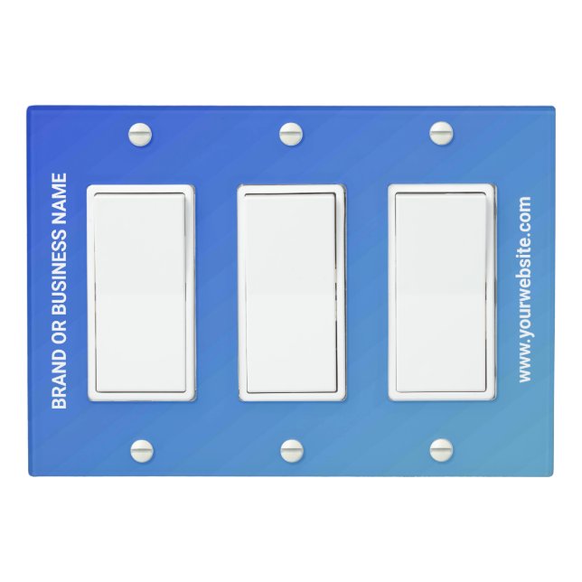 Solid Color Light Switch Cover Triple Rocker (In Situ)