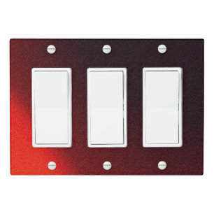 Solid Color Light Switch Cover Triple Rocker