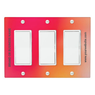 Solid Color Light Switch Cover Triple Rocker
