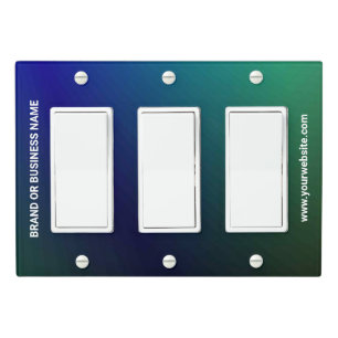 Solid Color Light Switch Cover Triple Rocker
