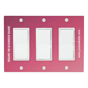 Solid Color Light Switch Cover Triple Rocker