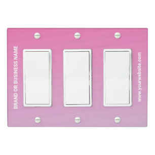Solid Color Light Switch Cover Triple Rocker