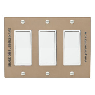 Solid Color Light Switch Cover Triple Rocker