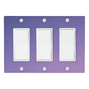 Solid Color Light Switch Cover Triple Rocker