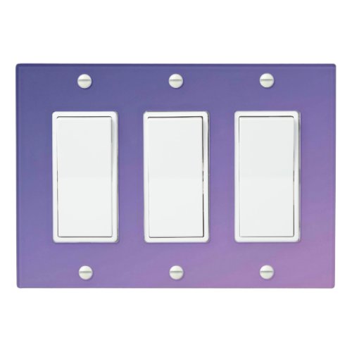 Solid Color Light Switch Cover Triple Rocker