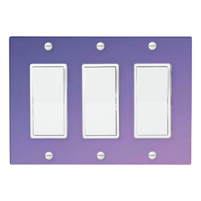 Solid Color Light Switch Cover Triple Rocker (In Situ)